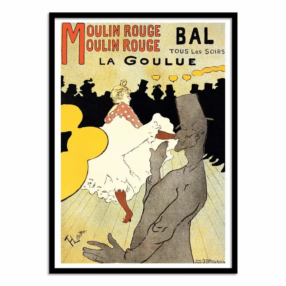 Affiches - Affiche - La Goulue au Moulin Rouge - Henri de Toulouse-Lautrec - WALL EDITIONS