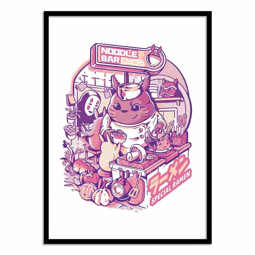 Poster - Art-Poster - My neighbor Noodle Bar - Ilustrata - WALL EDITIONS
