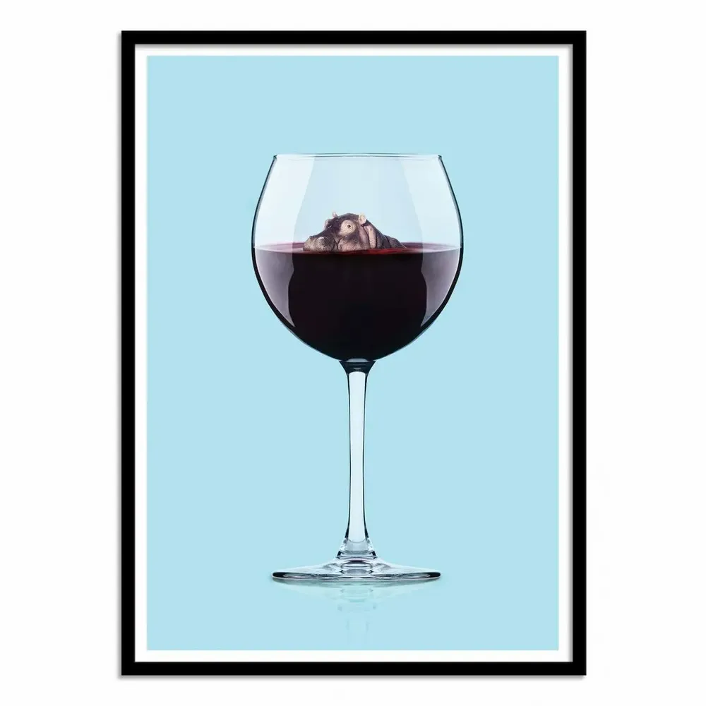 Affiches - Affiche - Hippo wine - Artem Pozdnyakov - WALL EDITIONS