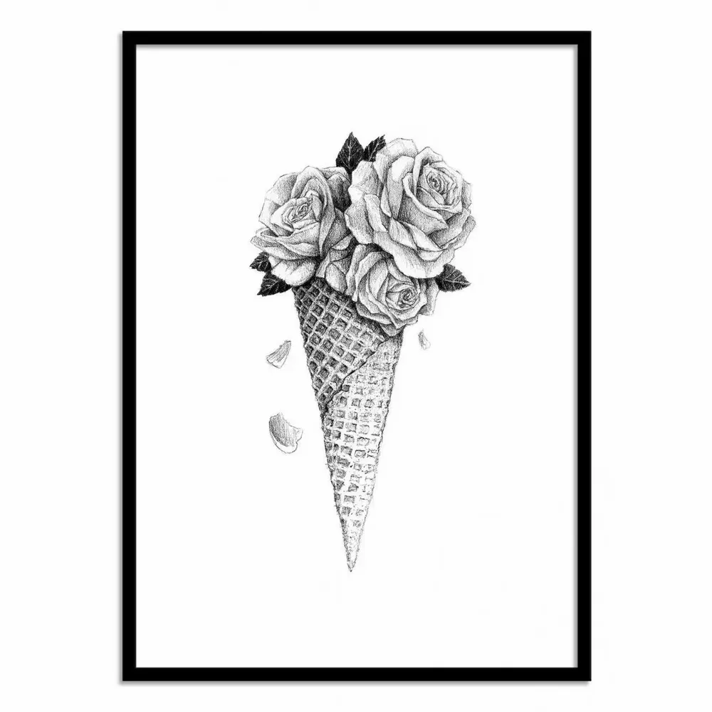 Affiches - Affiche - Flower Ice crean - Mike Koubou - WALL EDITIONS