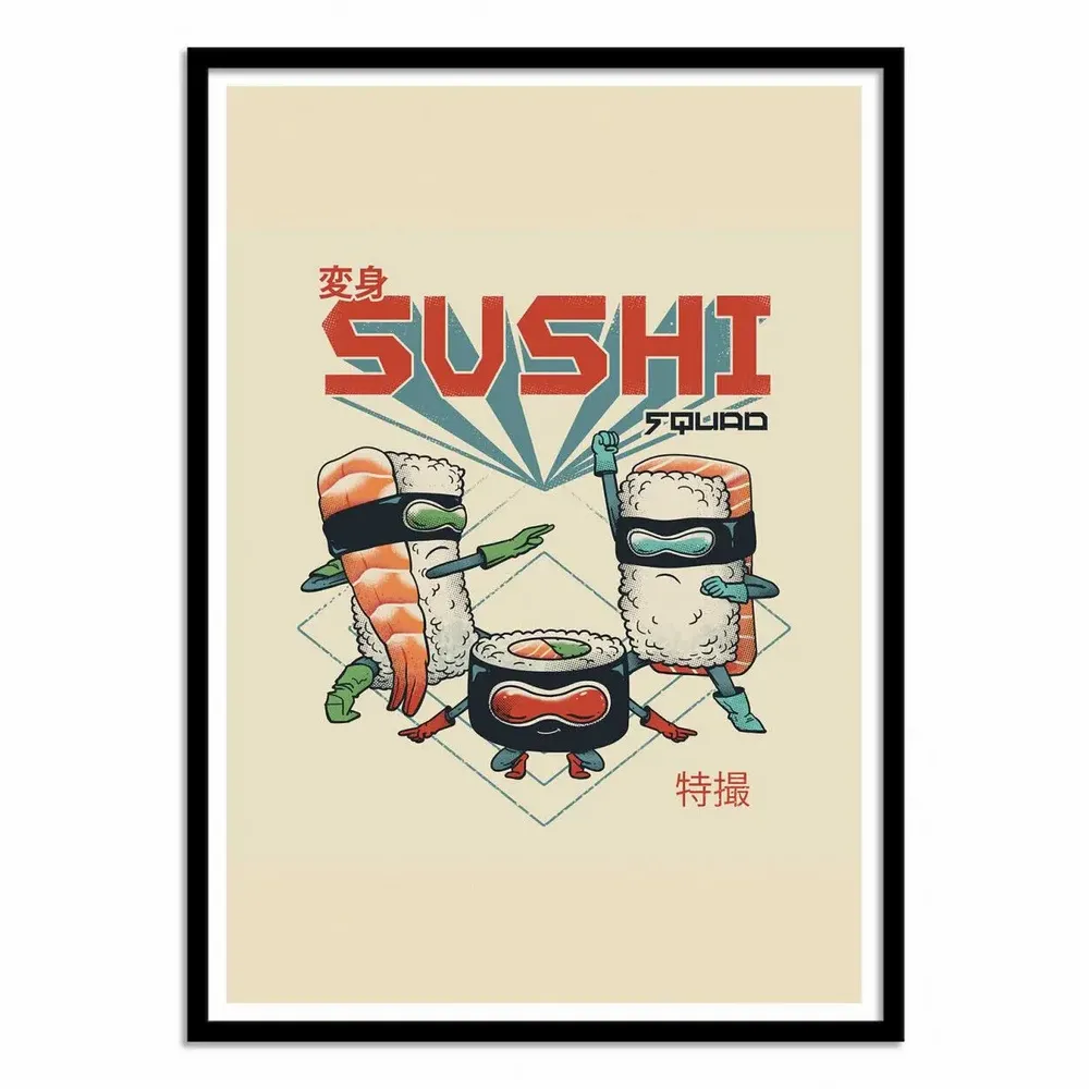Affiches - Affiche - Sushi Squad - Vincent Trinidad - WALL EDITIONS
