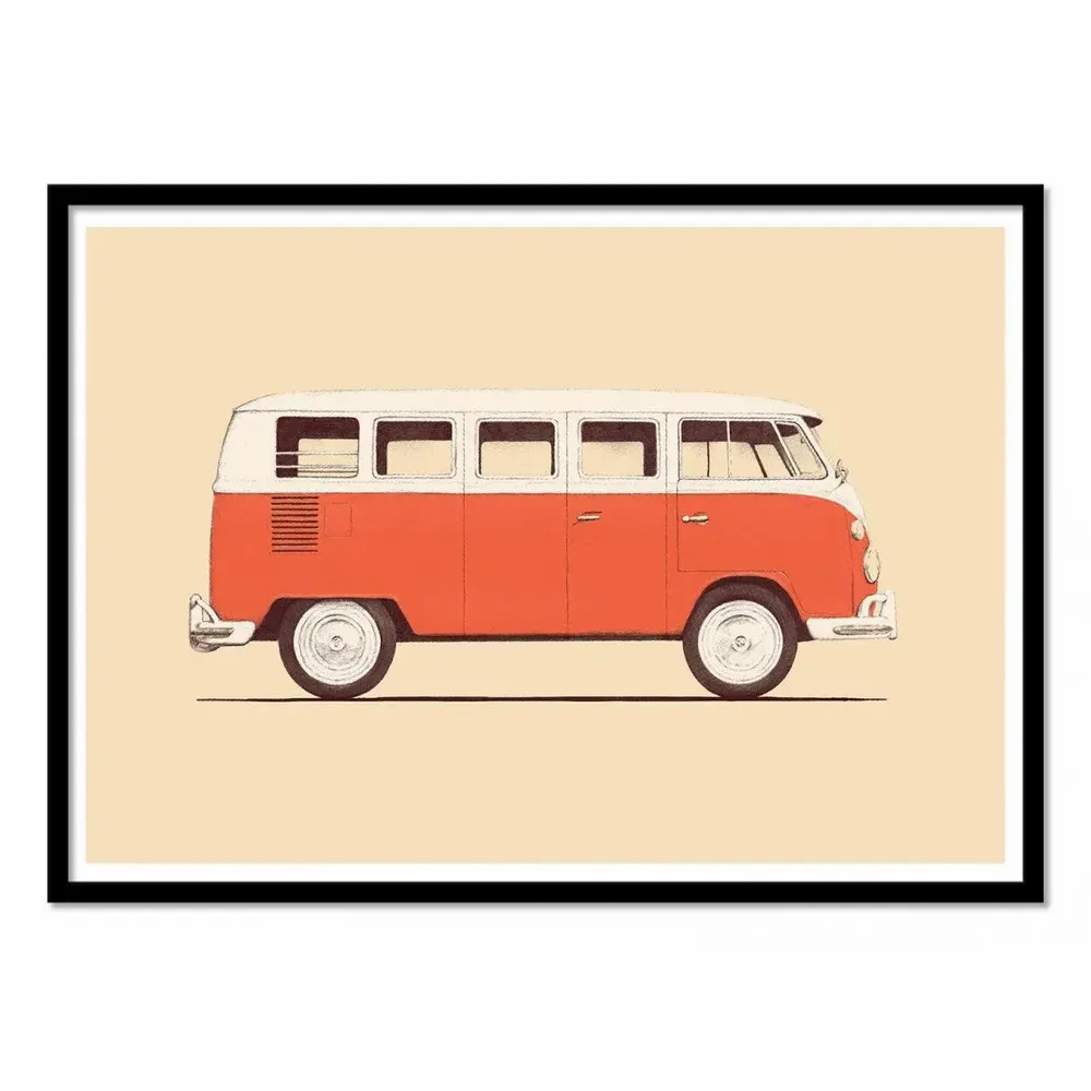 Affiches - Affiche - Red Van - Florent Bodart - WALL EDITIONS