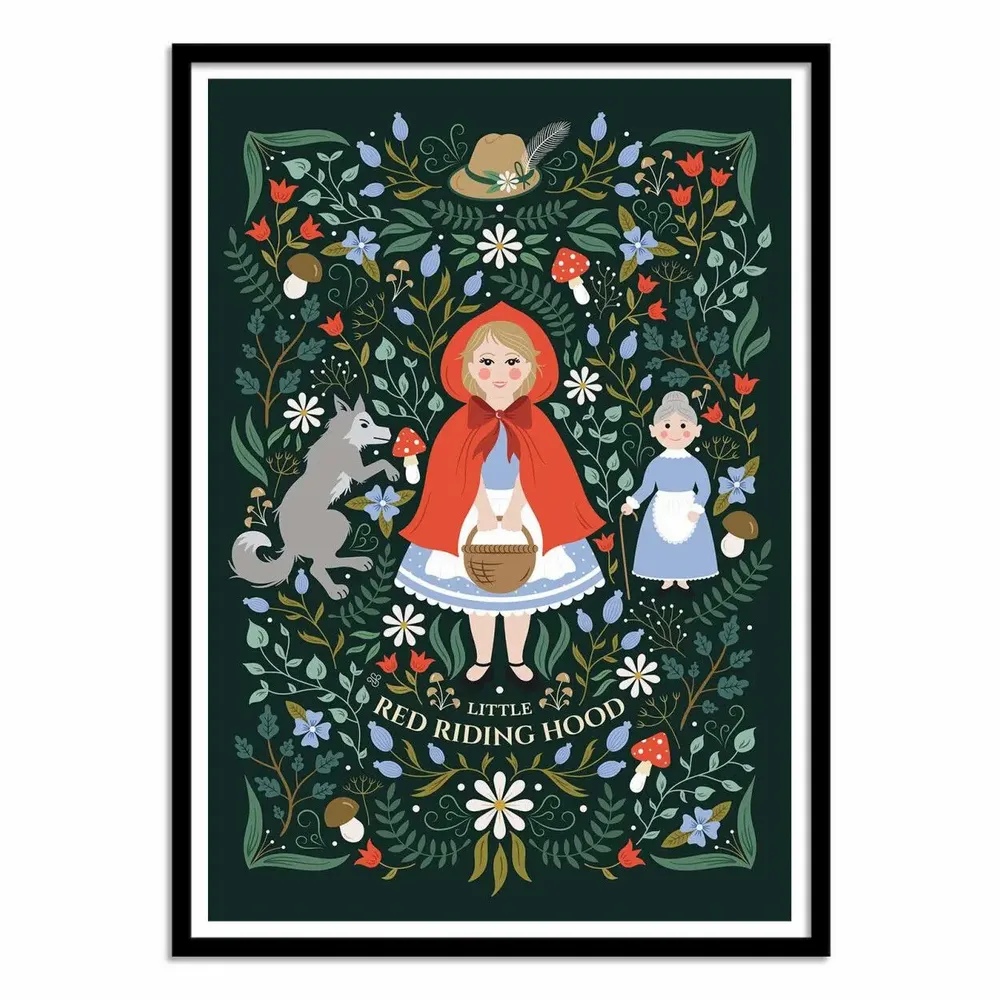 Poster - Art-Poster - Red Riding hood - Vesna Skorshnek - WALL EDITIONS