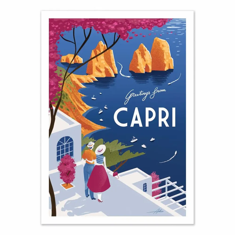 Poster - Art-Poster - Capri - Andrea de santis - WALL EDITIONS