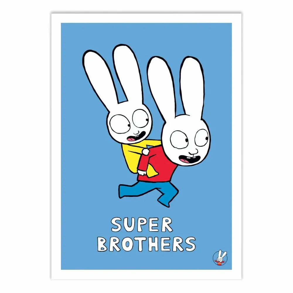 Poster - Art-Poster - Super Brothers - Simon Super Rabbit - WALL EDITIONS