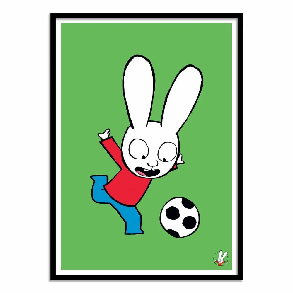 Affiches - Affiche - Simon Super rabbit Football - Simon Super Rabbit - WALL EDITIONS