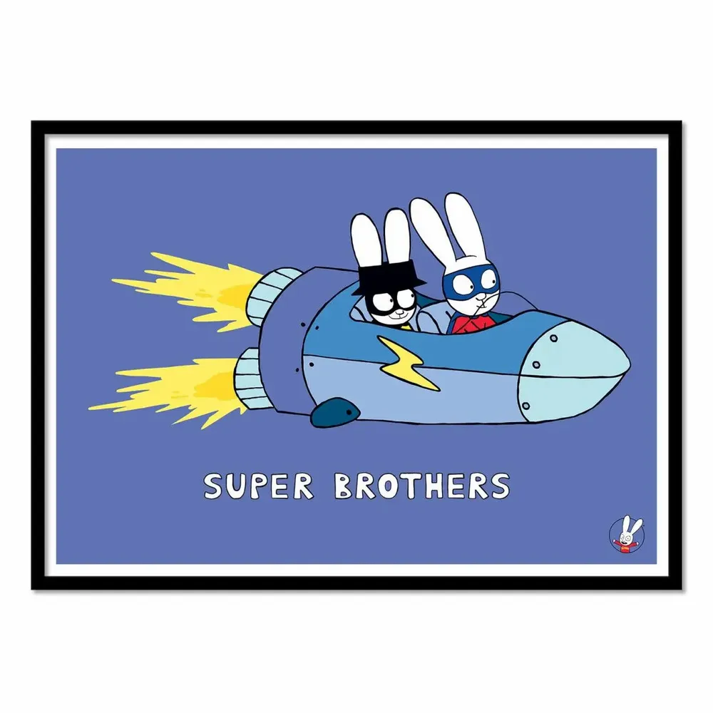 Poster - Art-Poster - Super Brothers Rocket - Simon Super Rabbit - WALL EDITIONS