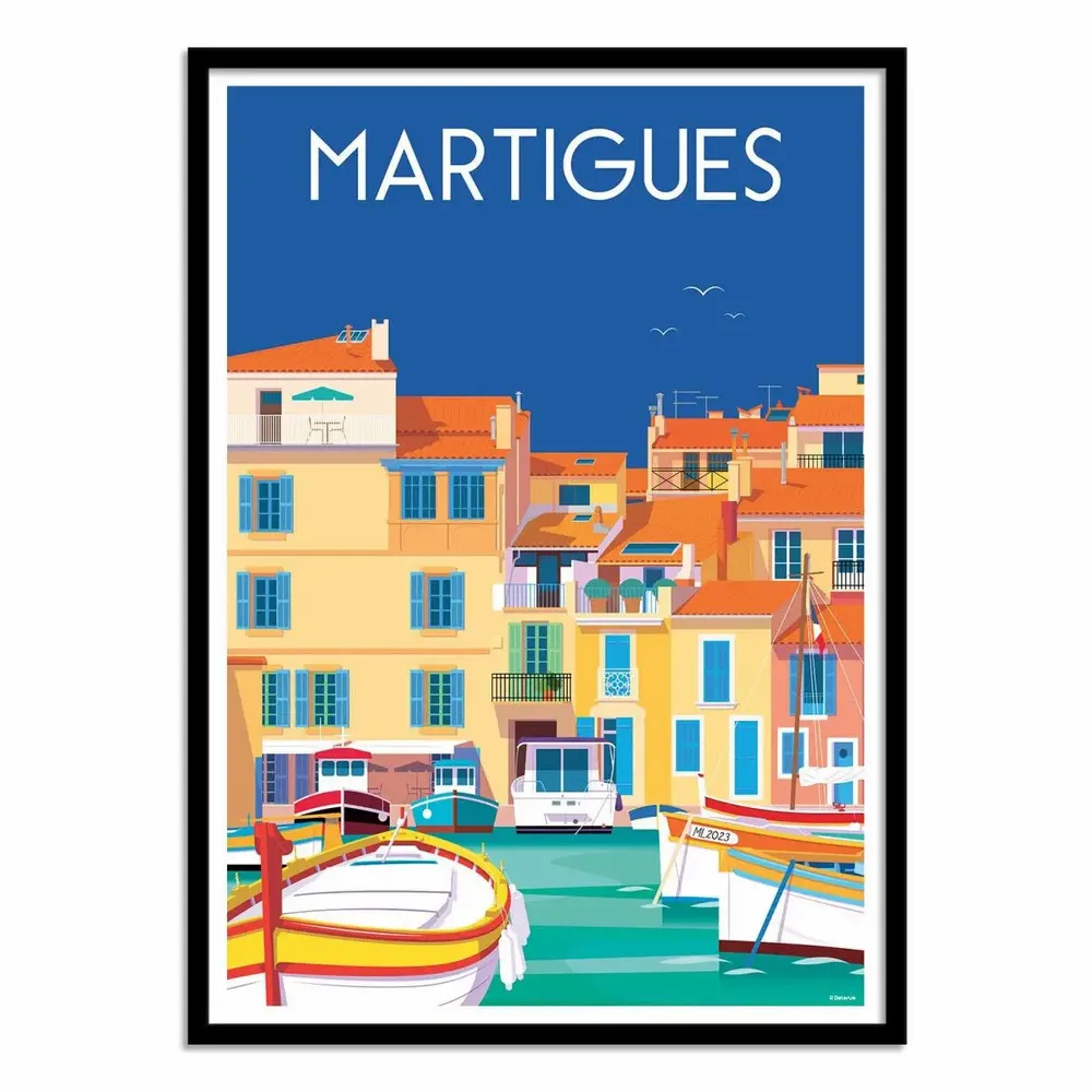 Poster - Art-Poster - Martigues - Raphael Delerue - WALL EDITIONS