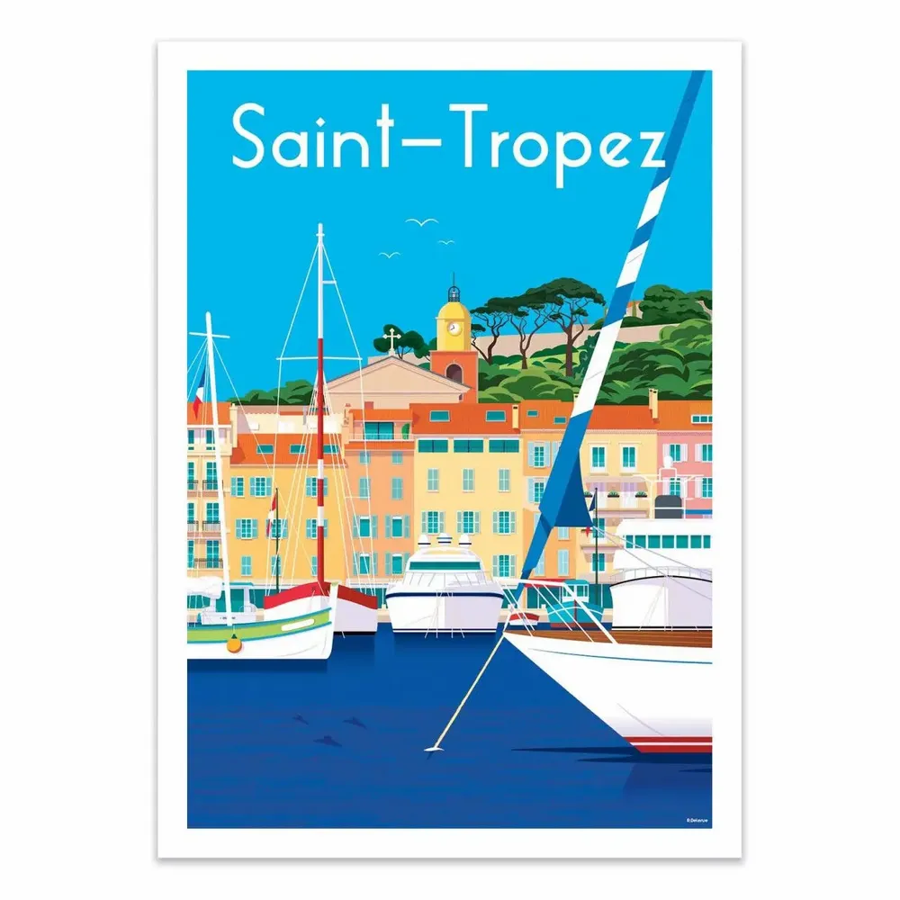 Affiches - Affiche - Saint Tropez - Raphael Delerue - WALL EDITIONS
