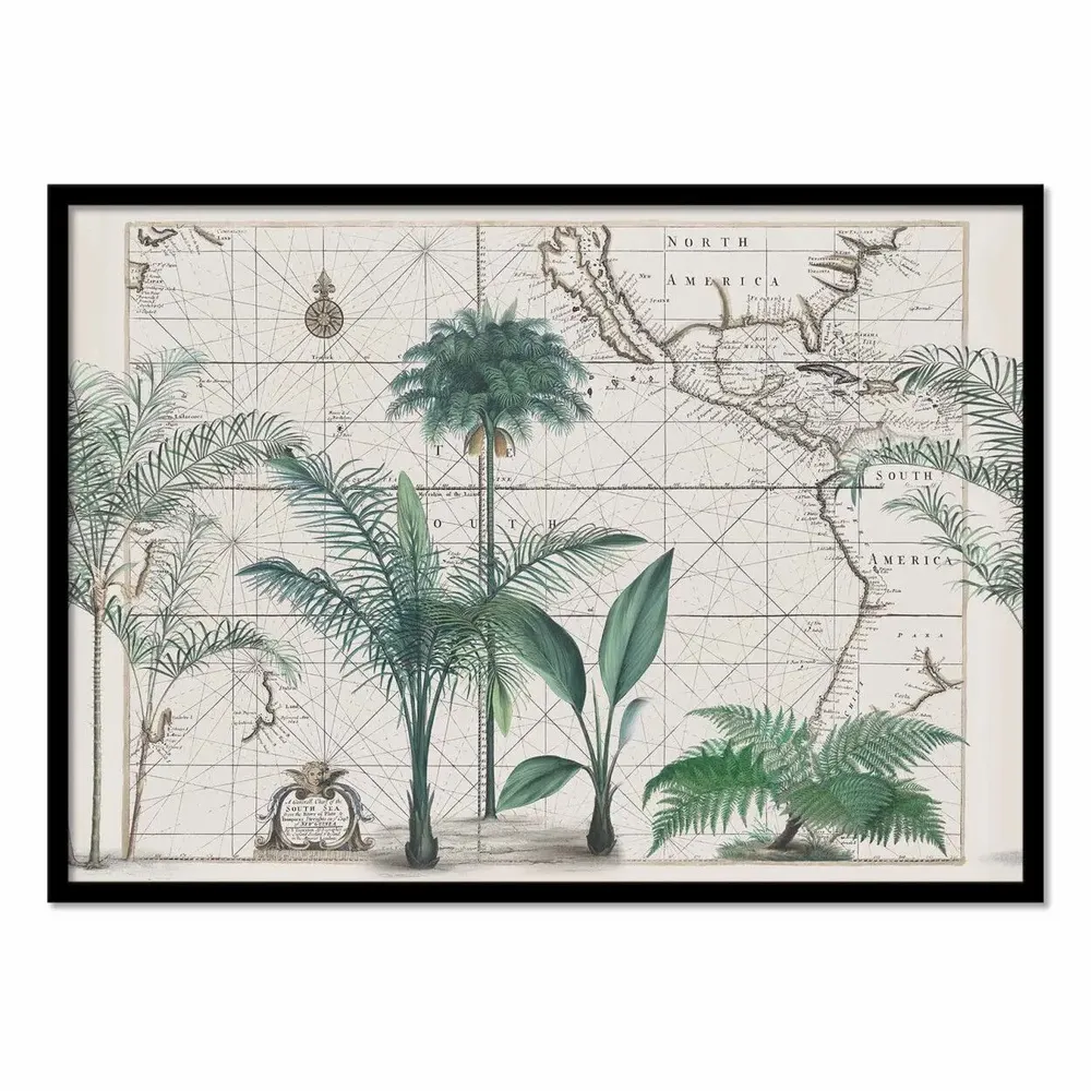 Poster - Art-Poster - South sea palm cove - Andrea Haase - WALL EDITIONS