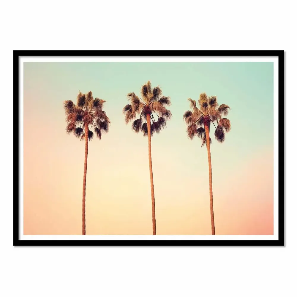 Poster - Art-Poster - California Hollywood Palms - Philippe Hugonnard - WALL EDITIONS