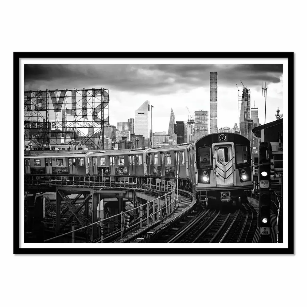 Poster - Art-Poster - Manhattan Subway - Philippe Hugonnard - WALL EDITIONS