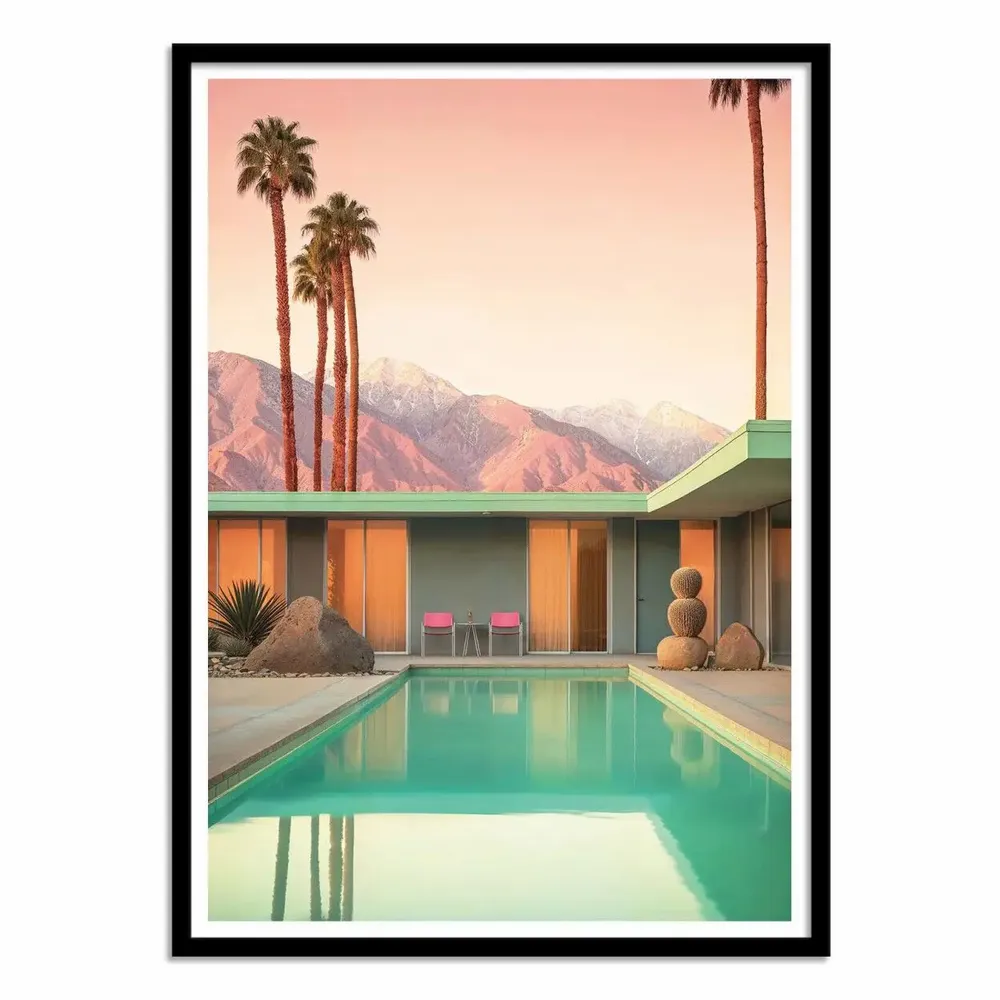 Affiches - Affiche - Motel 66 Palm Springs - Philippe Hugonnard - WALL EDITIONS