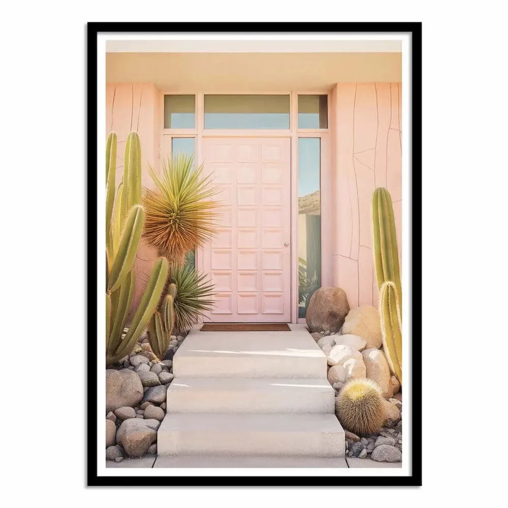 Poster - Art-Poster - Pink Palm Springs - Philippe Hugonnard - WALL EDITIONS
