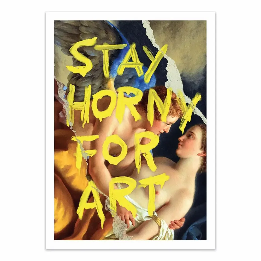 Poster - Art-Poster - Stay horny for art - Jonas Loose - WALL EDITIONS