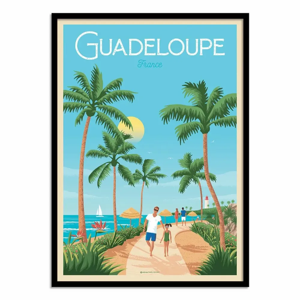 Affiches - Affiche - Guadeloupe - Olahoop Travel Posters - WALL EDITIONS