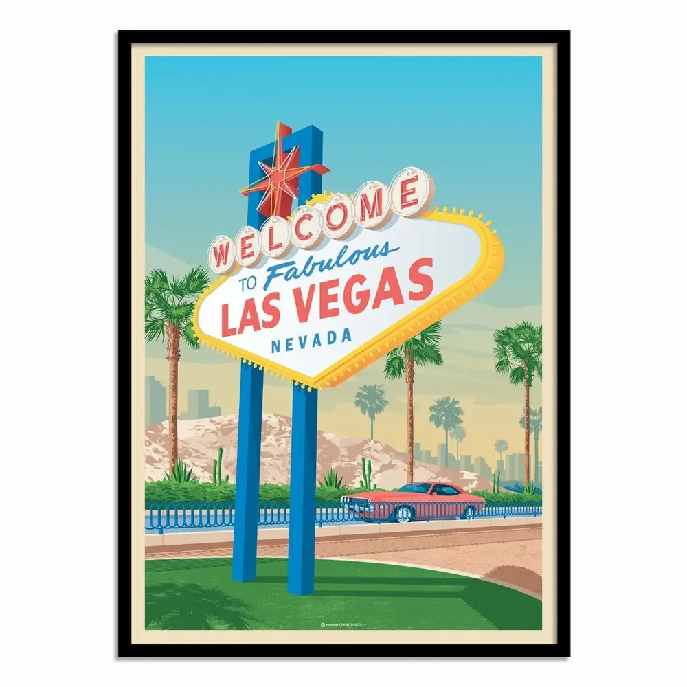 Affiches - Affiche - Las Vegas - Olahoop Travel Posters - WALL EDITIONS
