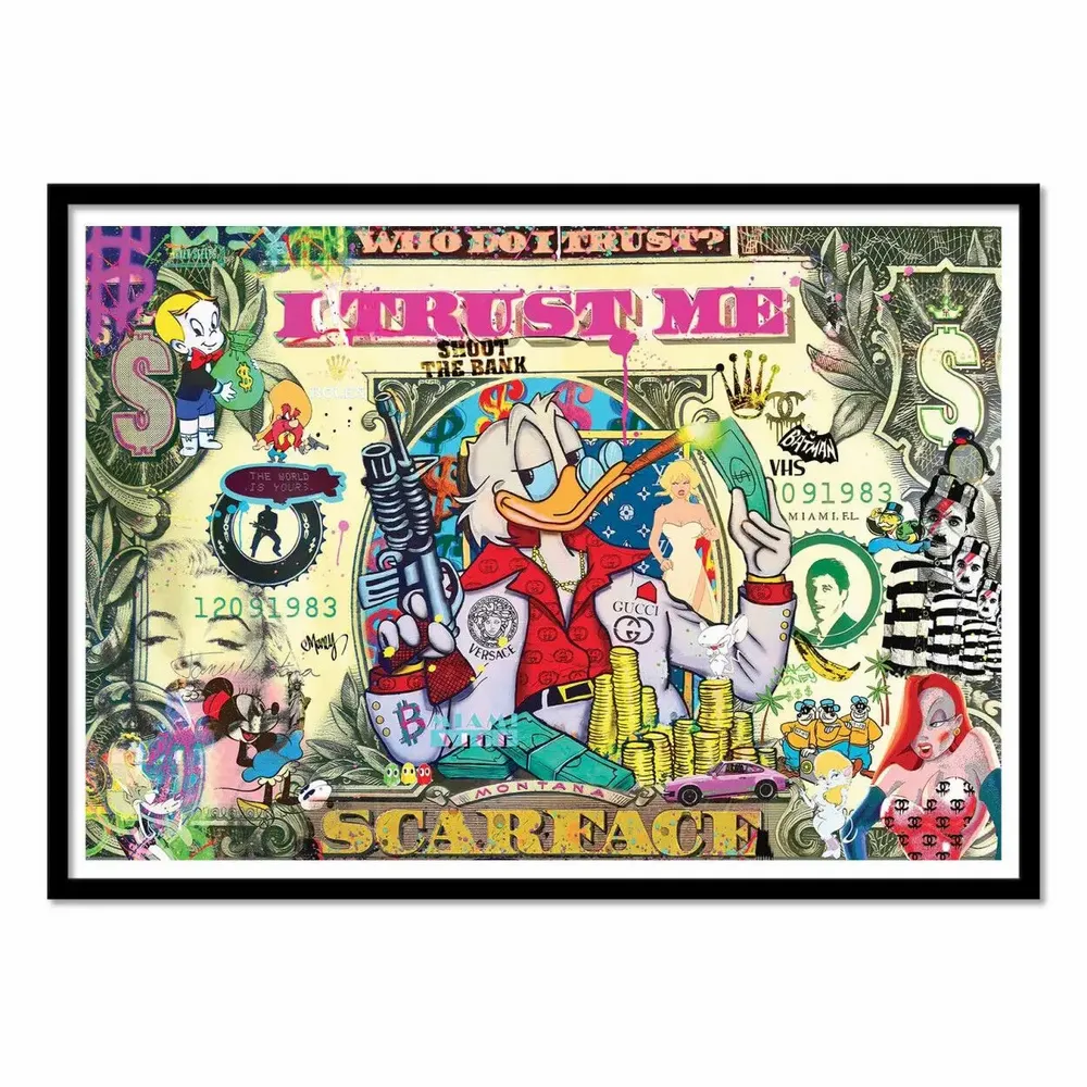 Poster - Art-Poster - Scarface Scrooge All star - Pablo Costa - WALL EDITIONS