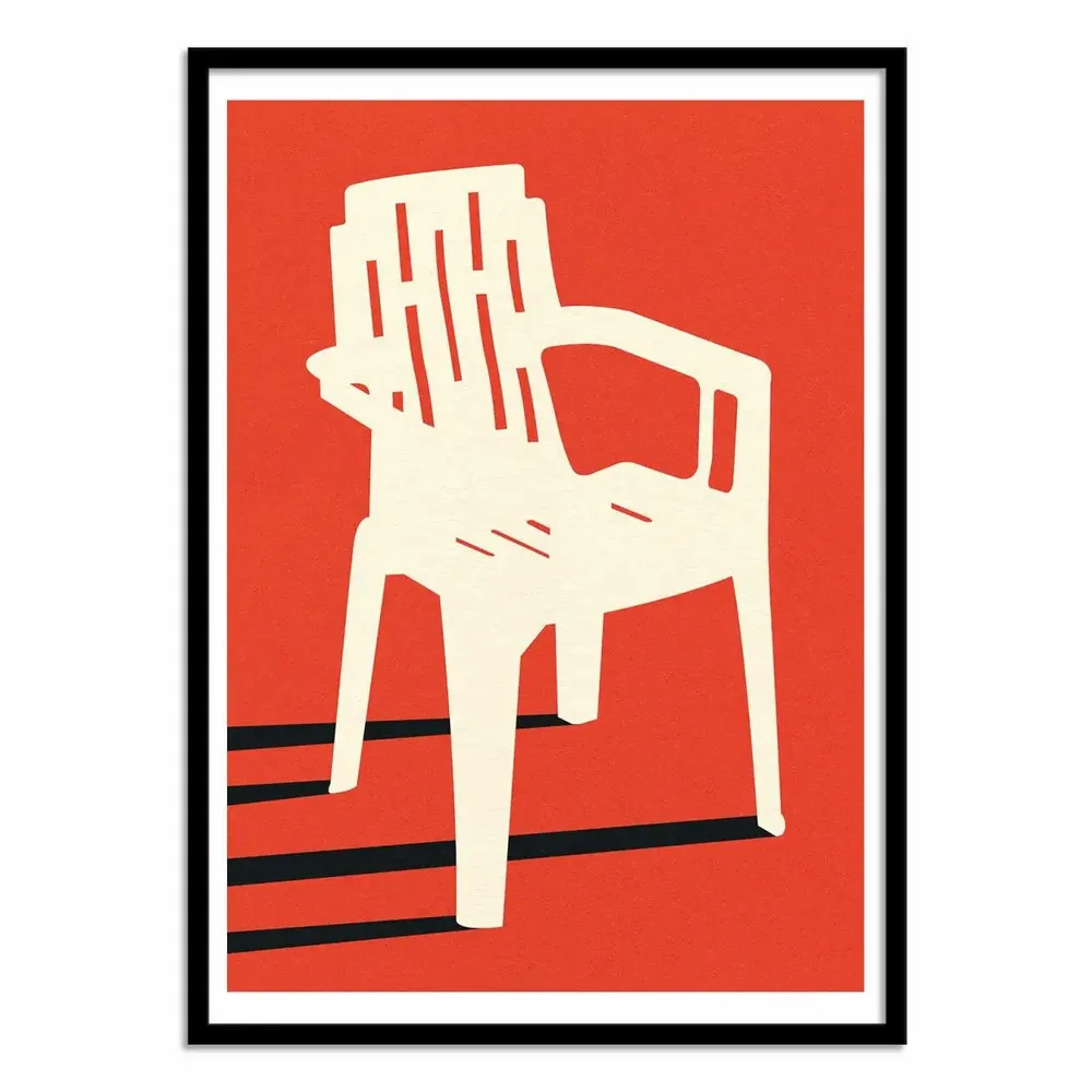 Poster - Art-Poster - Monobloc plastic chair - Rosi Feist - WALL EDITIONS