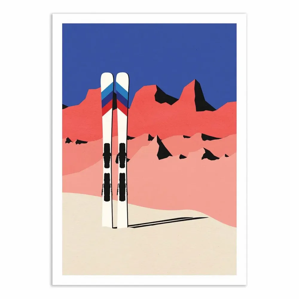 Poster - Art-Poster - Ski Alpin - Rosi Feist - WALL EDITIONS