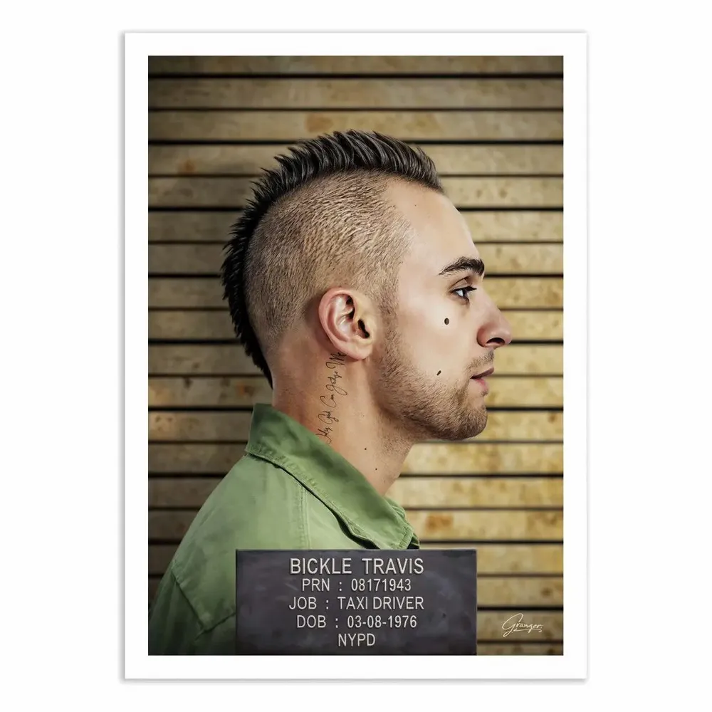 Poster - Art-Poster - Taxi Driver Mugshot - Alexandre Granger - WALL EDITIONS