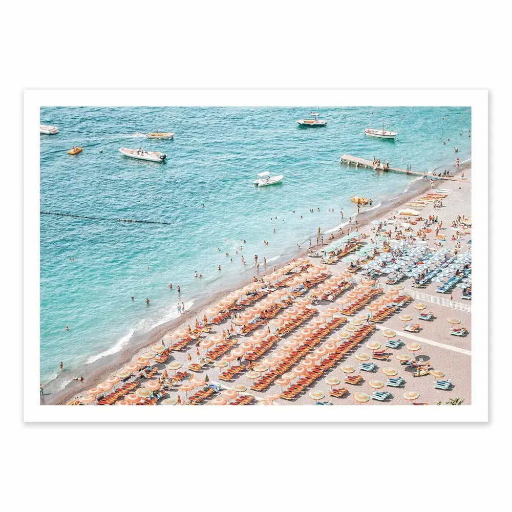 Affiches - Affiche - Positano Orange beach - Grace Digital Art Co - WALL EDITIONS