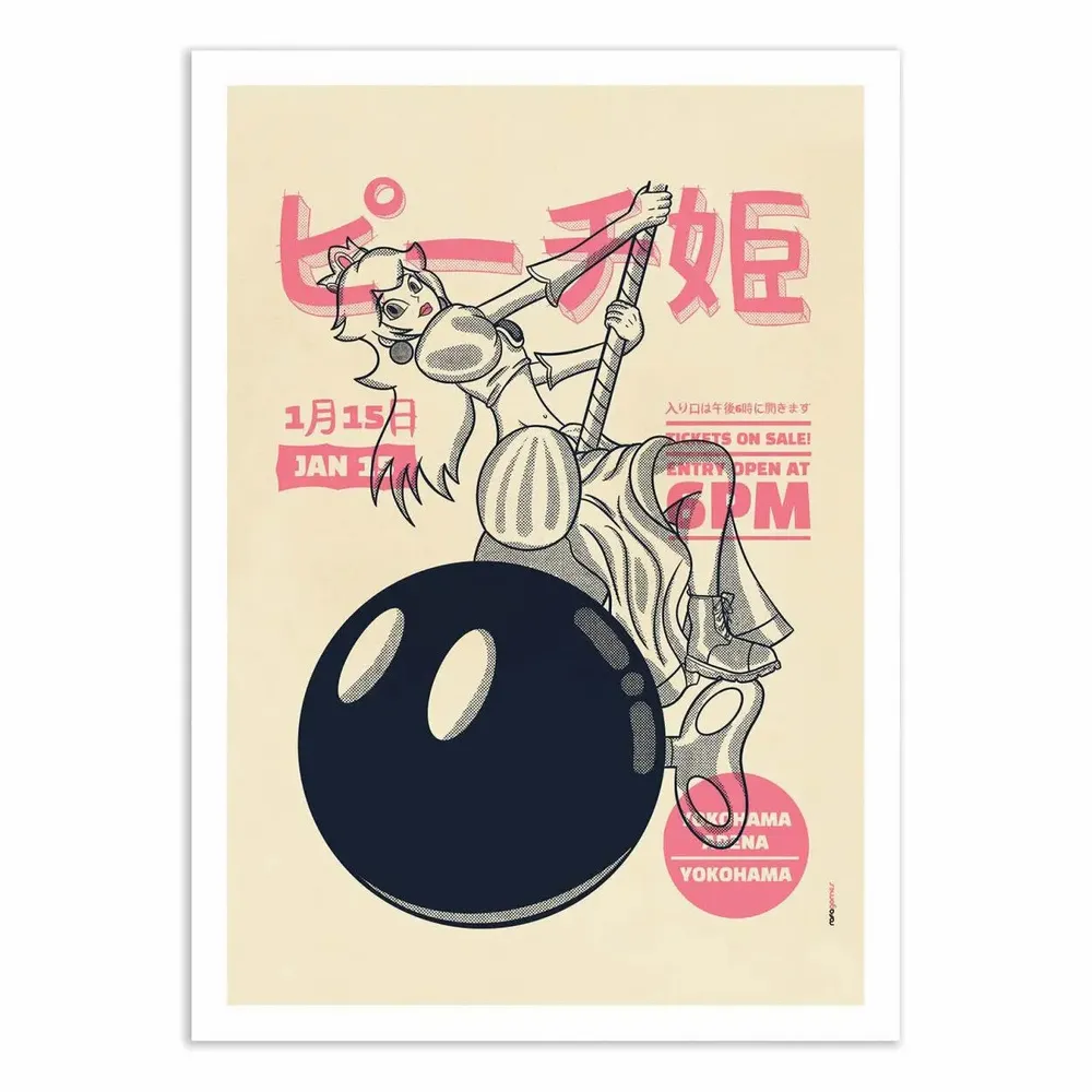 Poster - Art-Poster - Miley Peach - Rafa Gomes - WALL EDITIONS