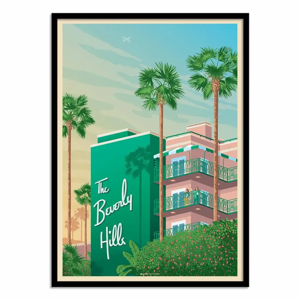 Affiches - Affiche - Beverly Hills - Olahoop Travel Posters - WALL EDITIONS