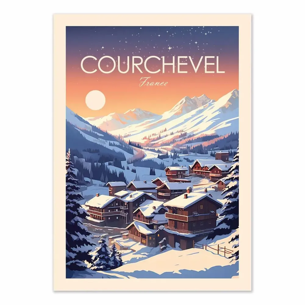Affiches - Affiche - Courchevel - Studio Inception - WALL EDITIONS