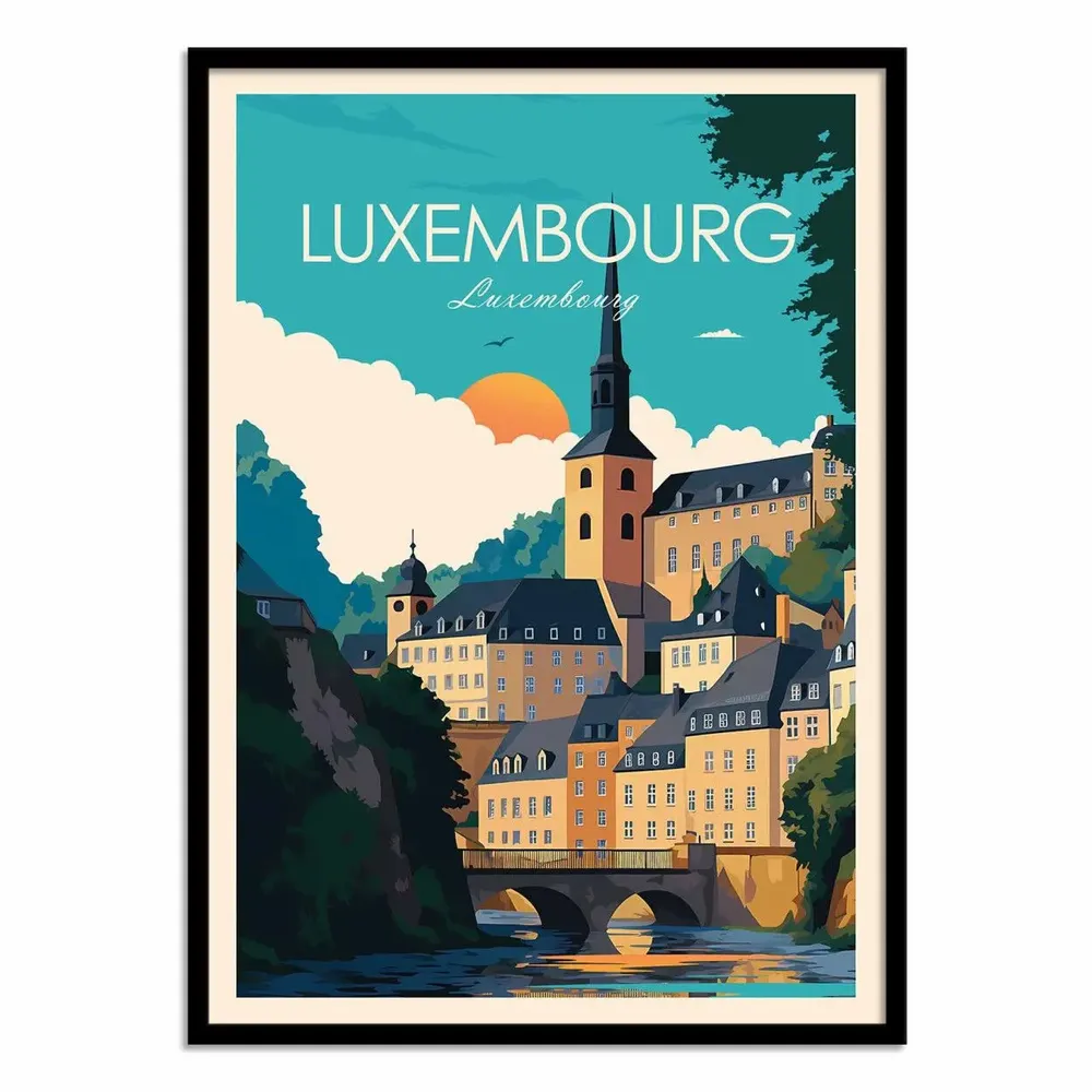 Poster - Art-Poster - Luxembourg - Studio Inception - WALL EDITIONS