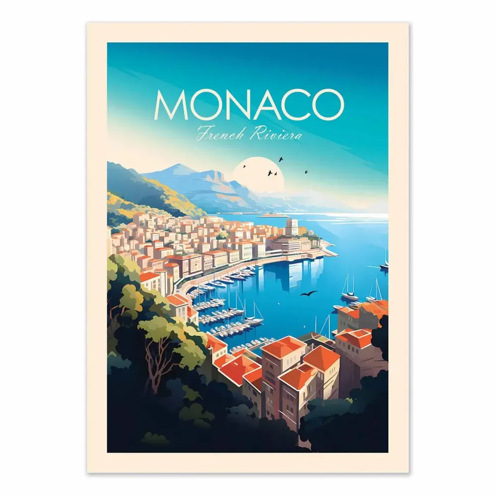 Poster - Art-Poster - Monaco - Studio Inception - WALL EDITIONS