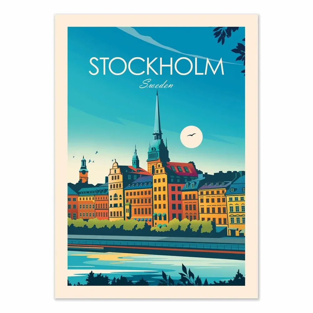 Poster - Art-Poster - Stockholm - Studio Inception - WALL EDITIONS