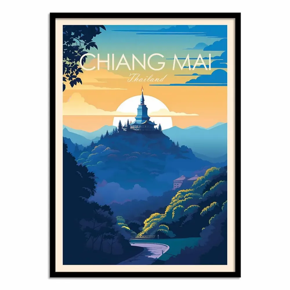 Poster - Art-Poster - Chiang Mai - Studio Inception - WALL EDITIONS