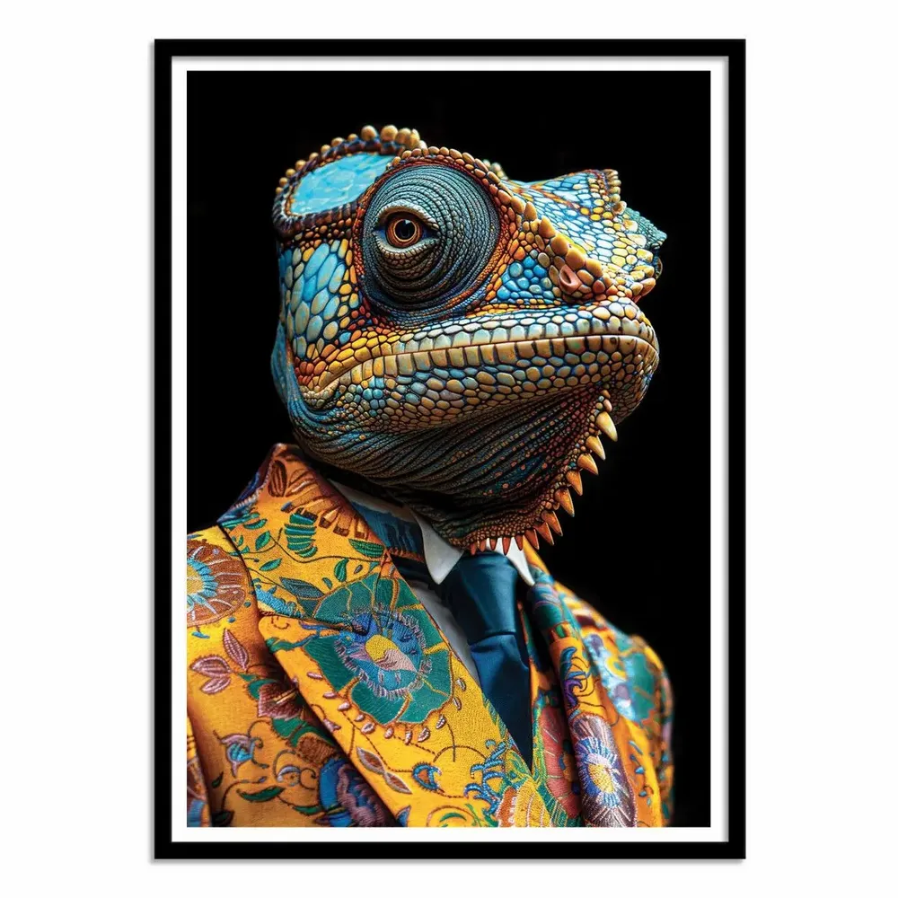 Poster - Art-Poster - Chameleon Wild Suits - Philippe Hugonnard - WALL EDITIONS