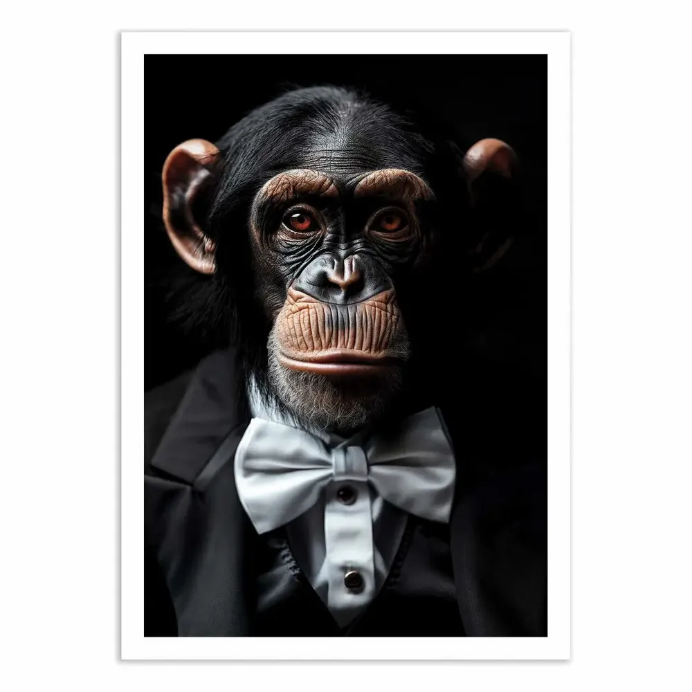 Affiches - Affiche - Chimpanzee Wild Suits - Philippe Hugonnard - WALL EDITIONS