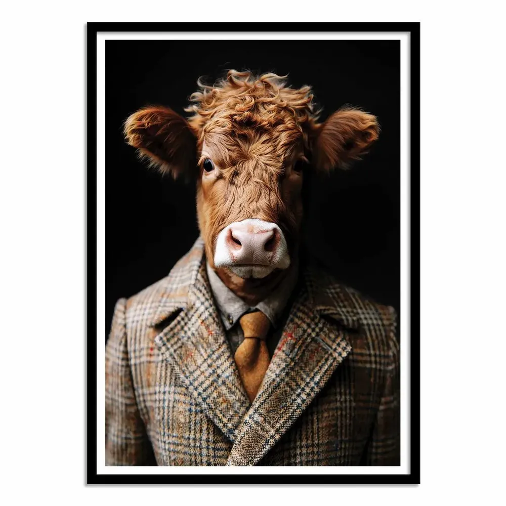 Poster - Art-Poster - Cow Wild Suits - Philippe Hugonnard - WALL EDITIONS