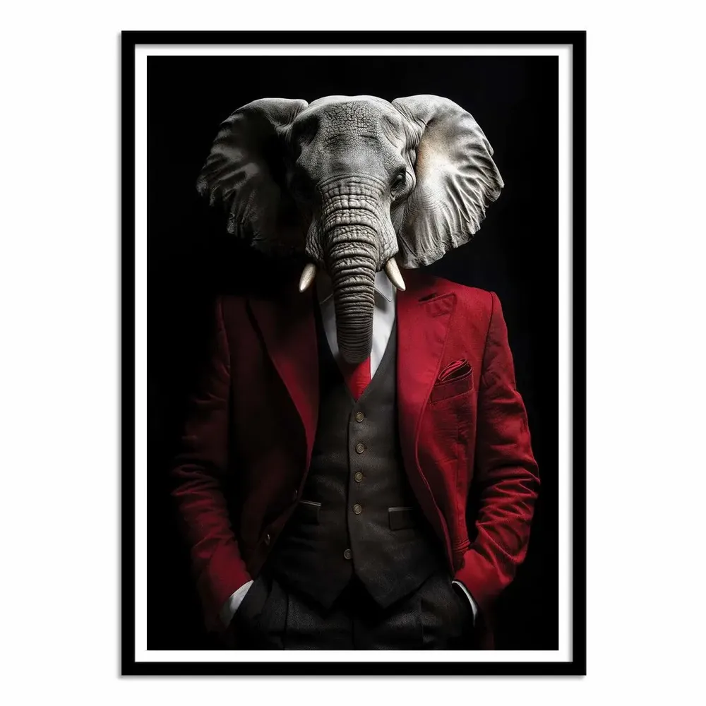 Poster - Art-Poster - Elephant Wild Suits - Philippe Hugonnard - WALL EDITIONS
