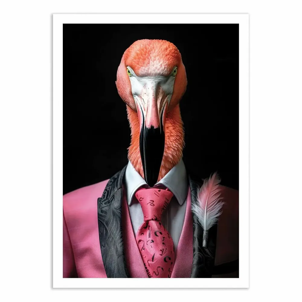 Poster - Art-Poster - Flamingo Wild Suits - Philippe Hugonnard - WALL EDITIONS