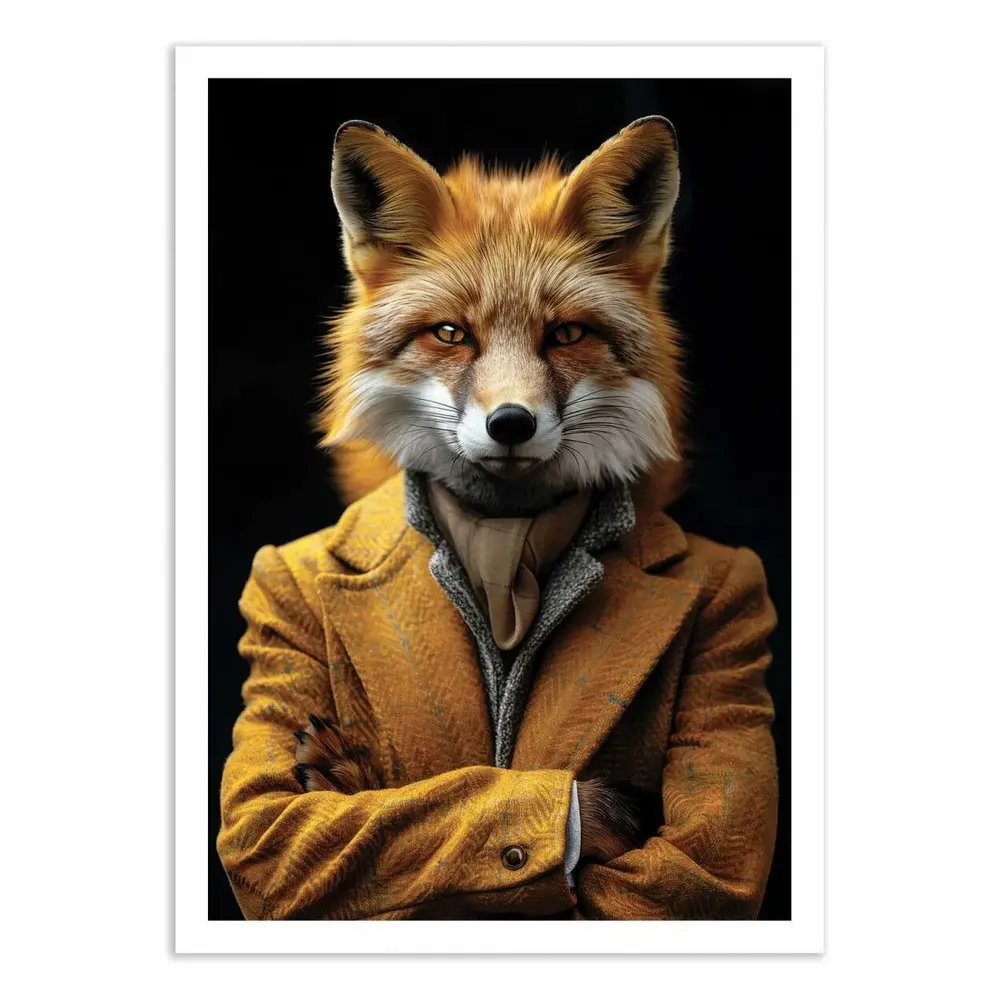 Poster - Art-Poster - Fox Wild Suits - Philippe Hugonnard - WALL EDITIONS
