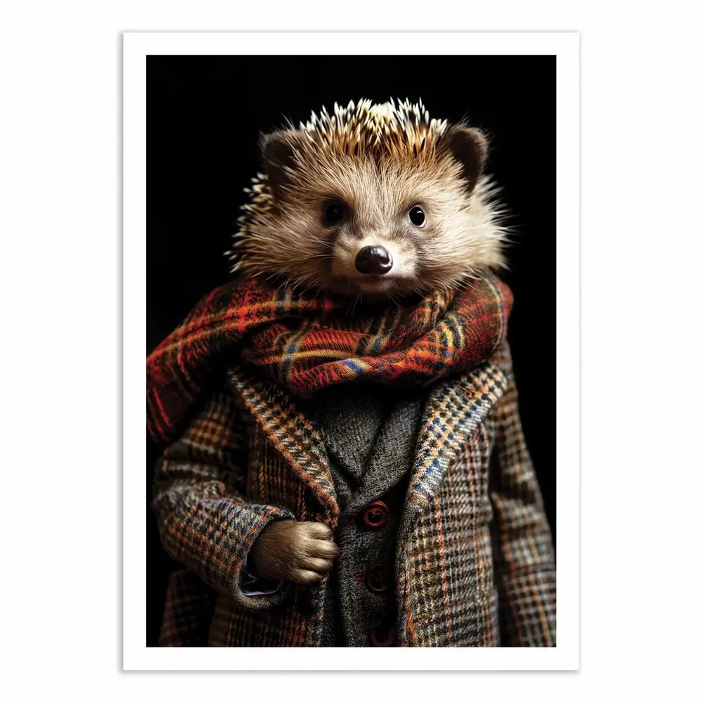 Poster - Art-Poster - Hedgehog Wild Suits - Philippe Hugonnard - WALL EDITIONS