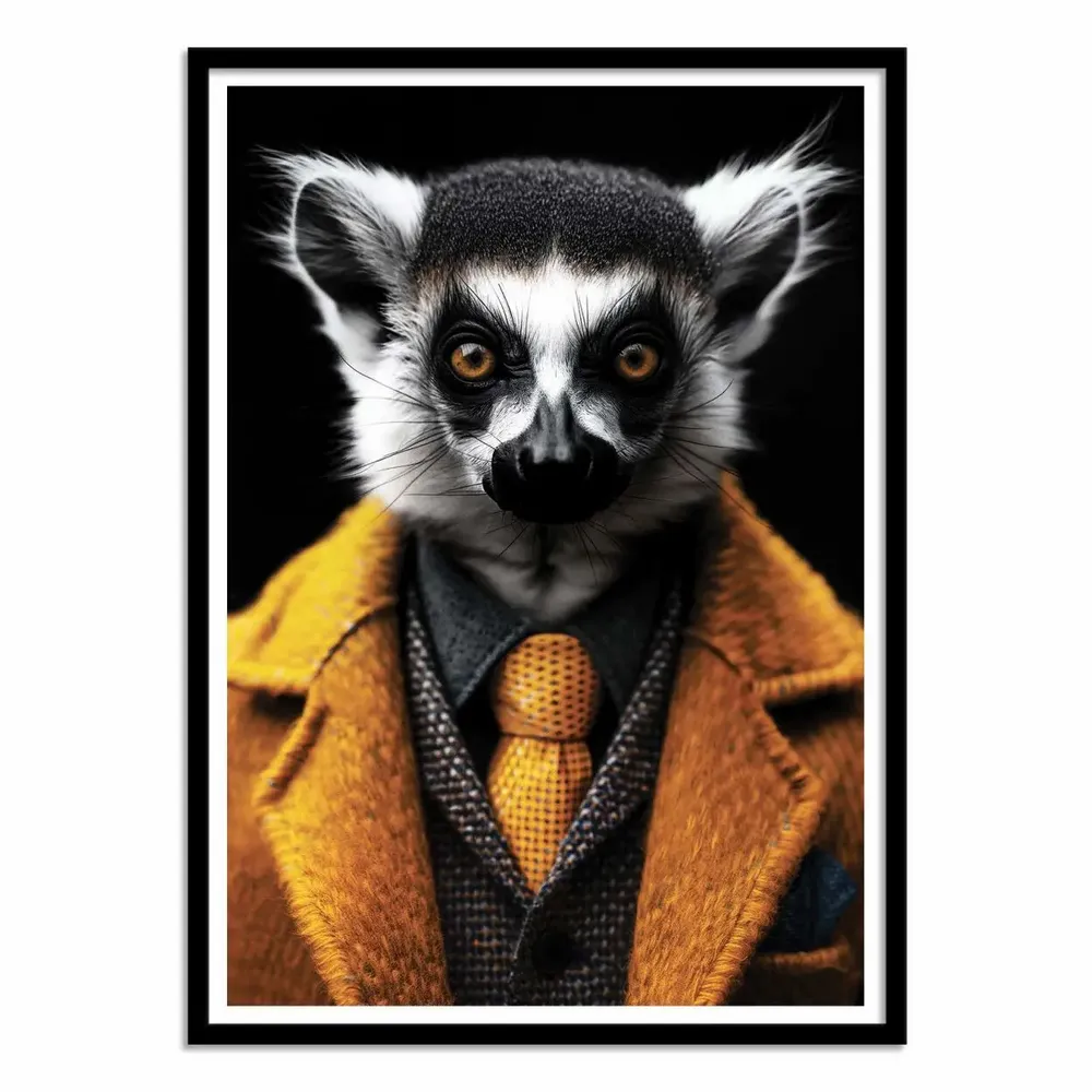 Poster - Art-Poster - Lemur Wild Suits - Philippe Hugonnard - WALL EDITIONS