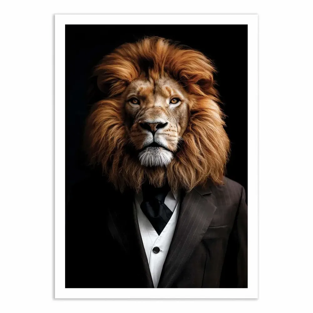Poster - Art-Poster - Lion Wild Suits - Philippe Hugonnard - WALL EDITIONS