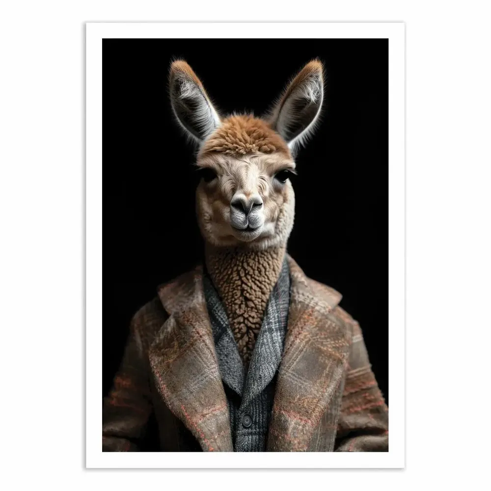 Poster - Art-Poster - Llama Wild Suits - Philippe Hugonnard - WALL EDITIONS