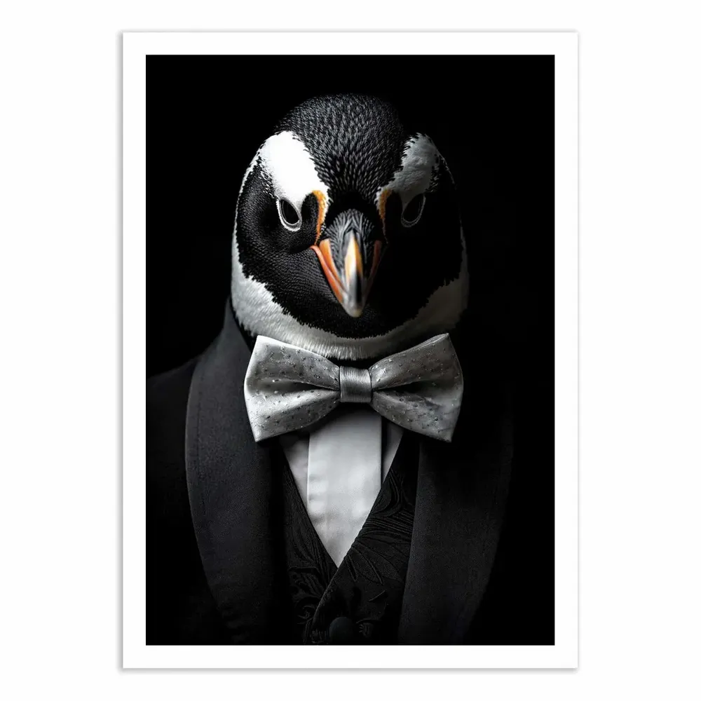 Poster - Art-Poster - Pinguin Wild Suits - Philippe Hugonnard - WALL EDITIONS