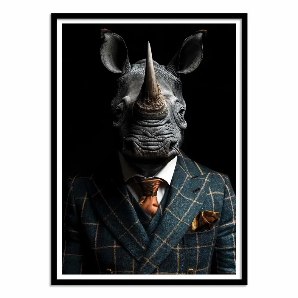 Poster - Art-Poster - Rhinoceros Wild Suits - Philippe Hugonnard - WALL EDITIONS