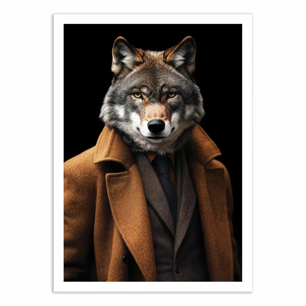 Poster - Art-Poster - Wolf Wild Suits - Philippe Hugonnard - WALL EDITIONS