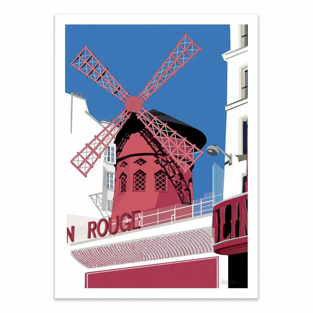 Poster - Art-Poster - Moulin Rouge - LPX Illustration - WALL EDITIONS