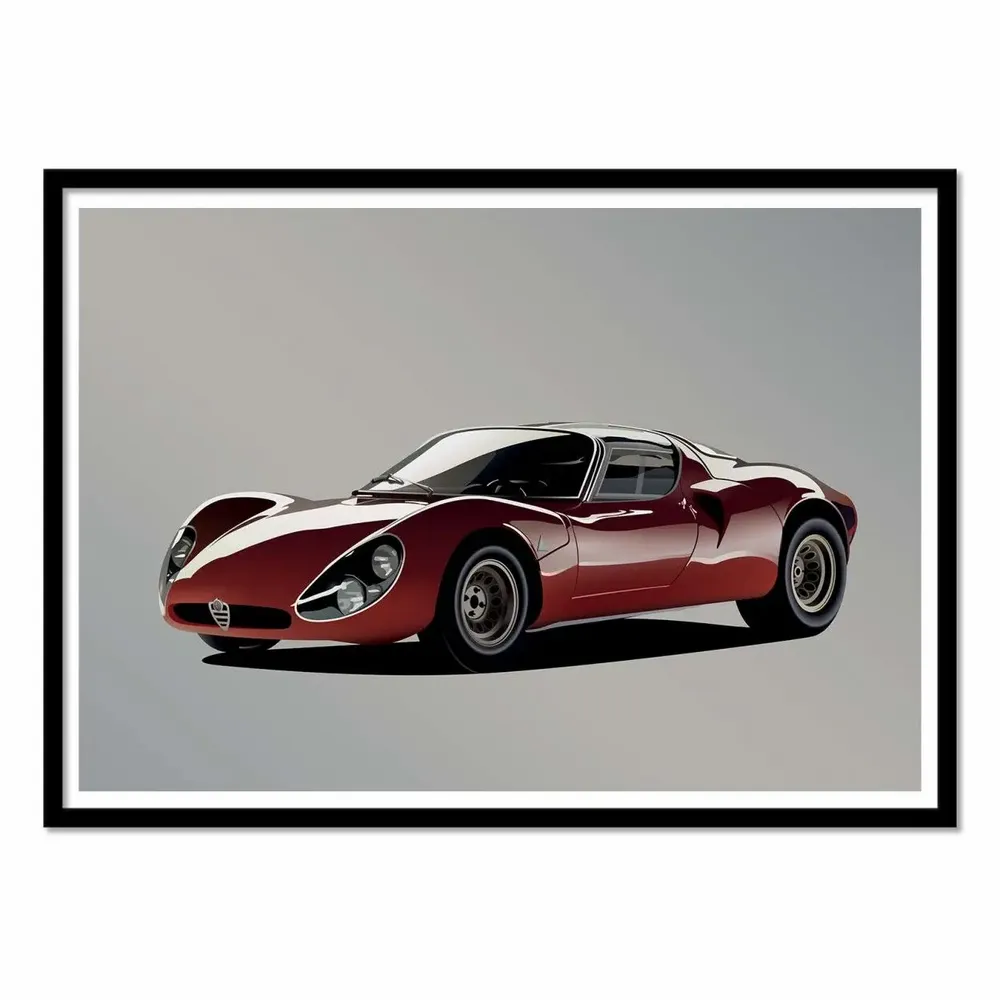 Poster - Art-Poster - Alpha Romeo 33 Stradale - Artmoric - WALL EDITIONS
