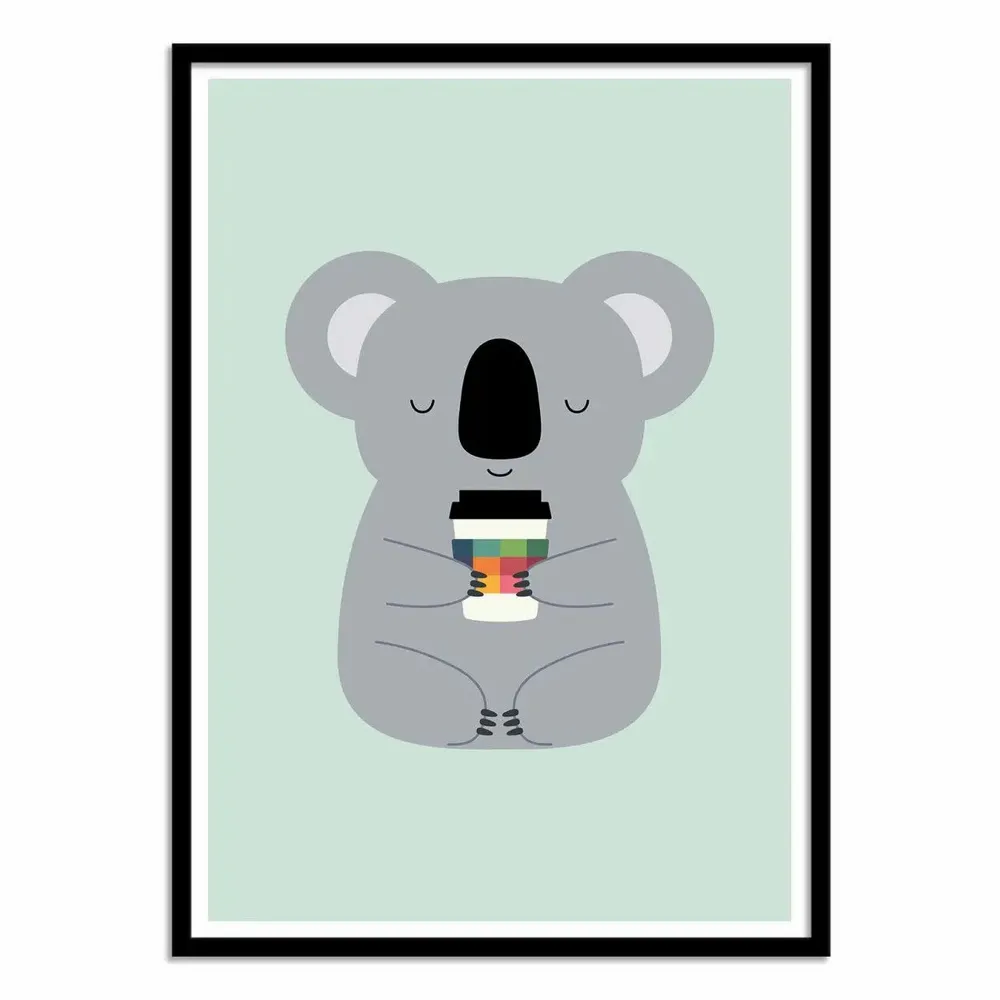 Poster - Art-Poster - Koala Coffee Time - Andy Westface - WALL EDITIONS