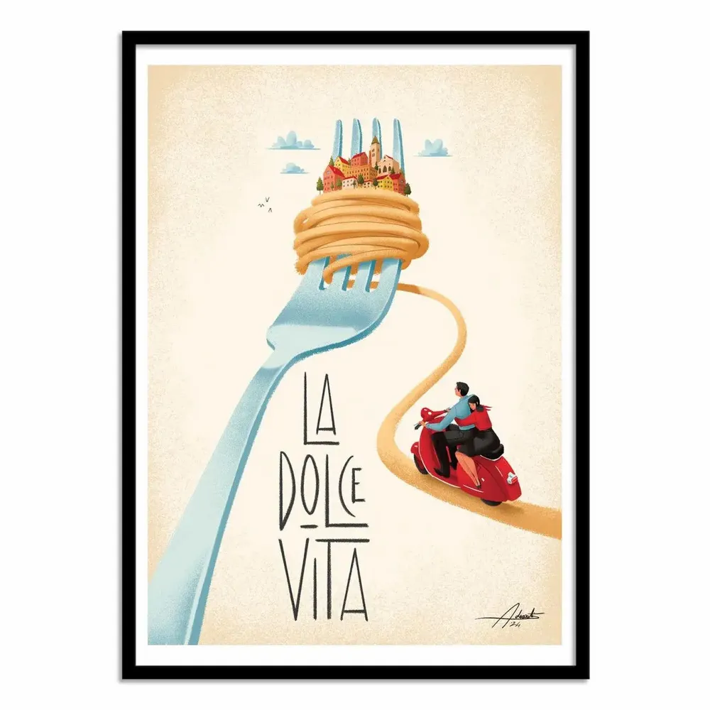 Affiches - Affiche - La dolce vita - Andrea de Santis - WALL EDITIONS